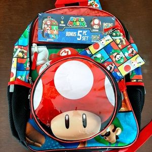 5 piece Super Mario Backpack